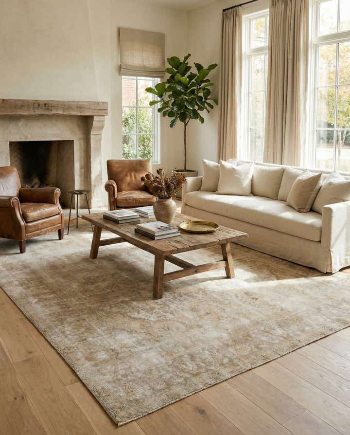 9' 7 x 12' 6 Hand Knotted Ultra Vintage Persian Wool Rug