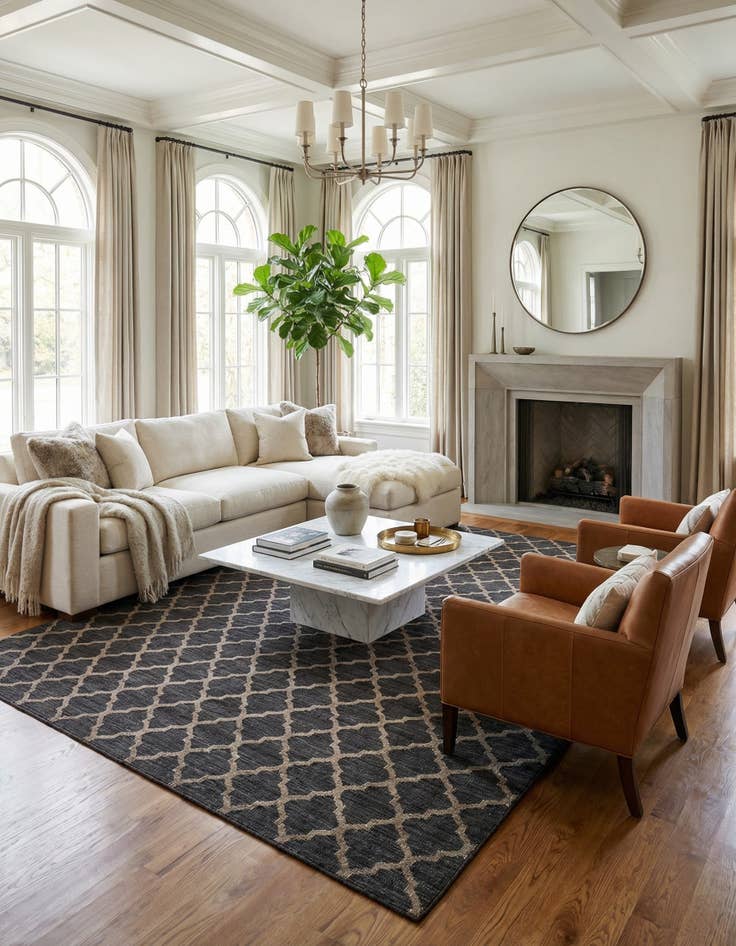 Detail image of 9' 1 x 11' 8  Hand Knotted Luna Rug