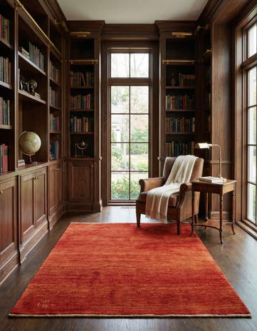 5' x 6' 4 Hand Knotted Gabbeh Shouli Persian Wool Rug
