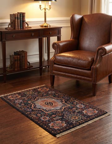 1' 11 x 2' 11 Hand Knotted Mamluk Ziegler Rug