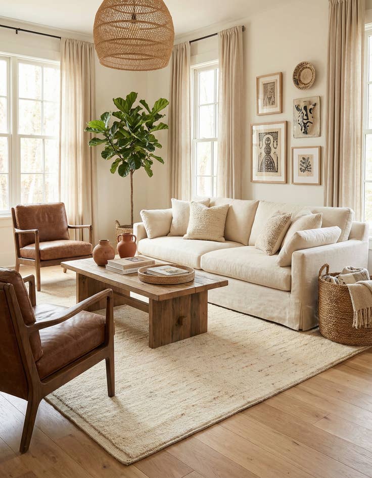 Detail image of  5' 10 x 7' 10  Hand Knotted Moroccan Wool Rug