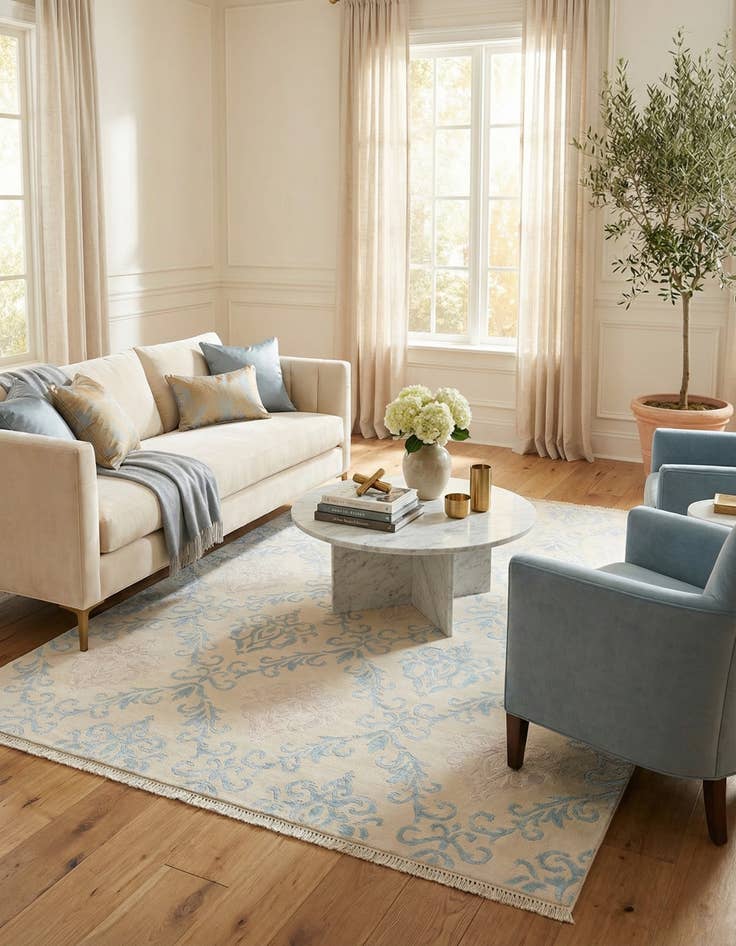 Detail image of 5' 6 x 7' 10  Hand Knotted Darya Wool Rug