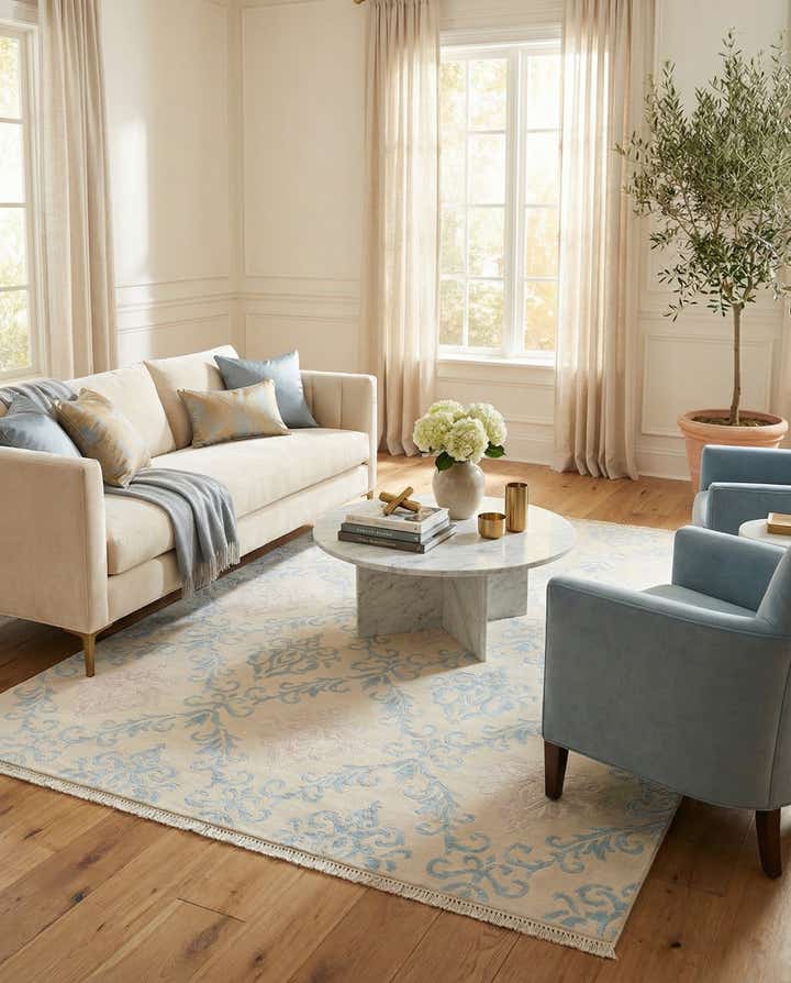 5' 6 x 7' 10 Hand Knotted Darya Wool Rug