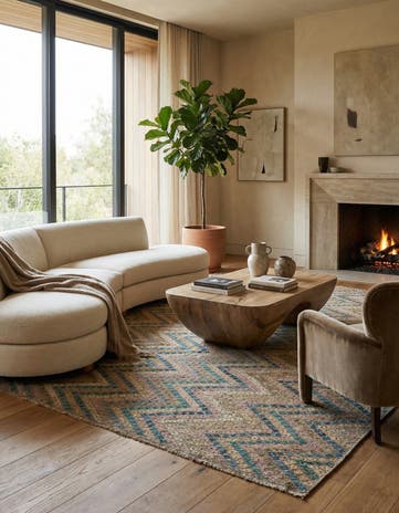 10' 5 x 12' 6 Hand Woven Kilim Modern Wool Rug