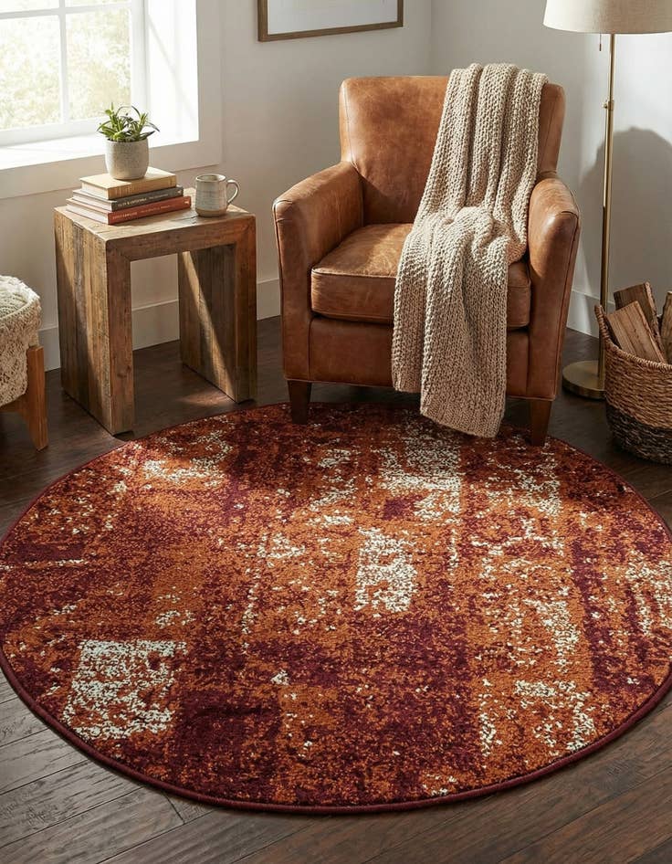 Detail image of 3' x 3' Harvest Round Rug