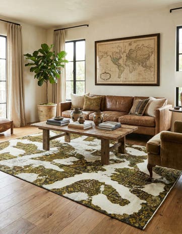 6' x 8' 9 Hand Knotted Ultra Vintage Persian Wool Rug