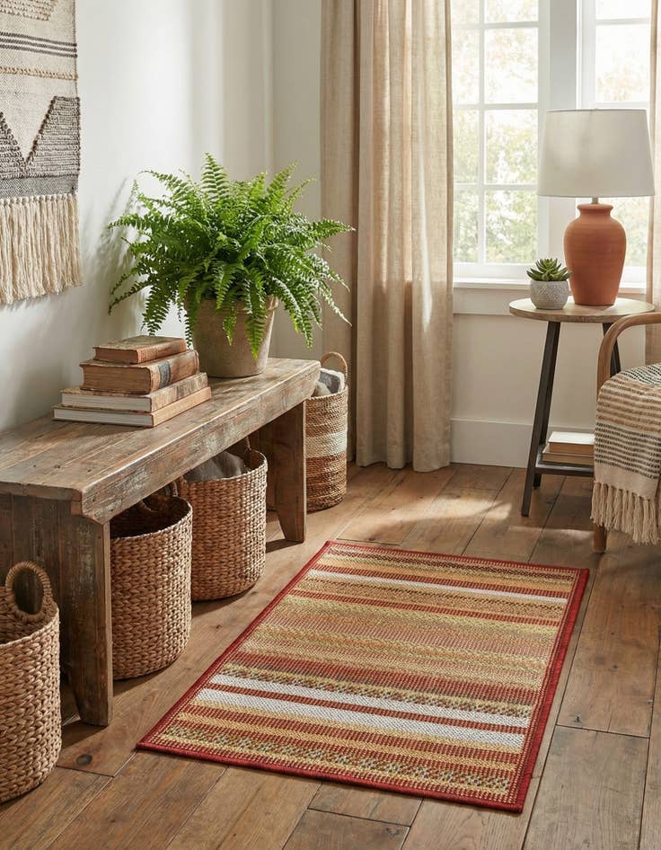 Detail image of 2' x 3' Easy-Clean Baja Indoor / Outdoor Rug