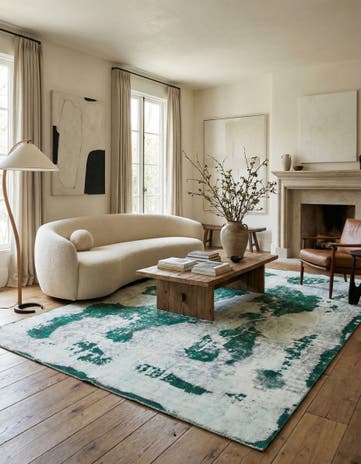 6' 6 x 9' 5 Hand Knotted Ultra Vintage Persian Wool Rug
