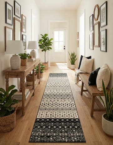 3' 3 x 16' 5 Moroccan Trellis Runner Rug