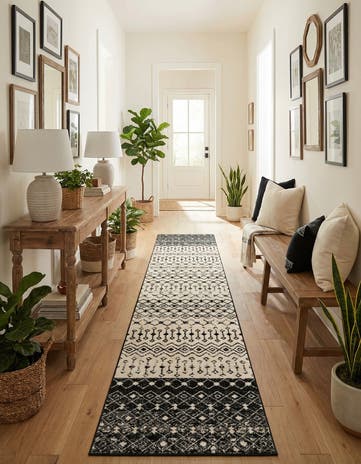 3' 3 x 16' 5 Moroccan Trellis Runner Rug