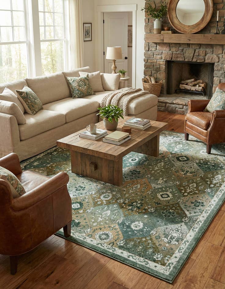 Detail image of 10' x 10' Carrington Square Rug