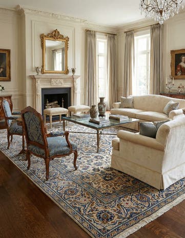 7' 9 x 11' 6 Kashan Wool Rug