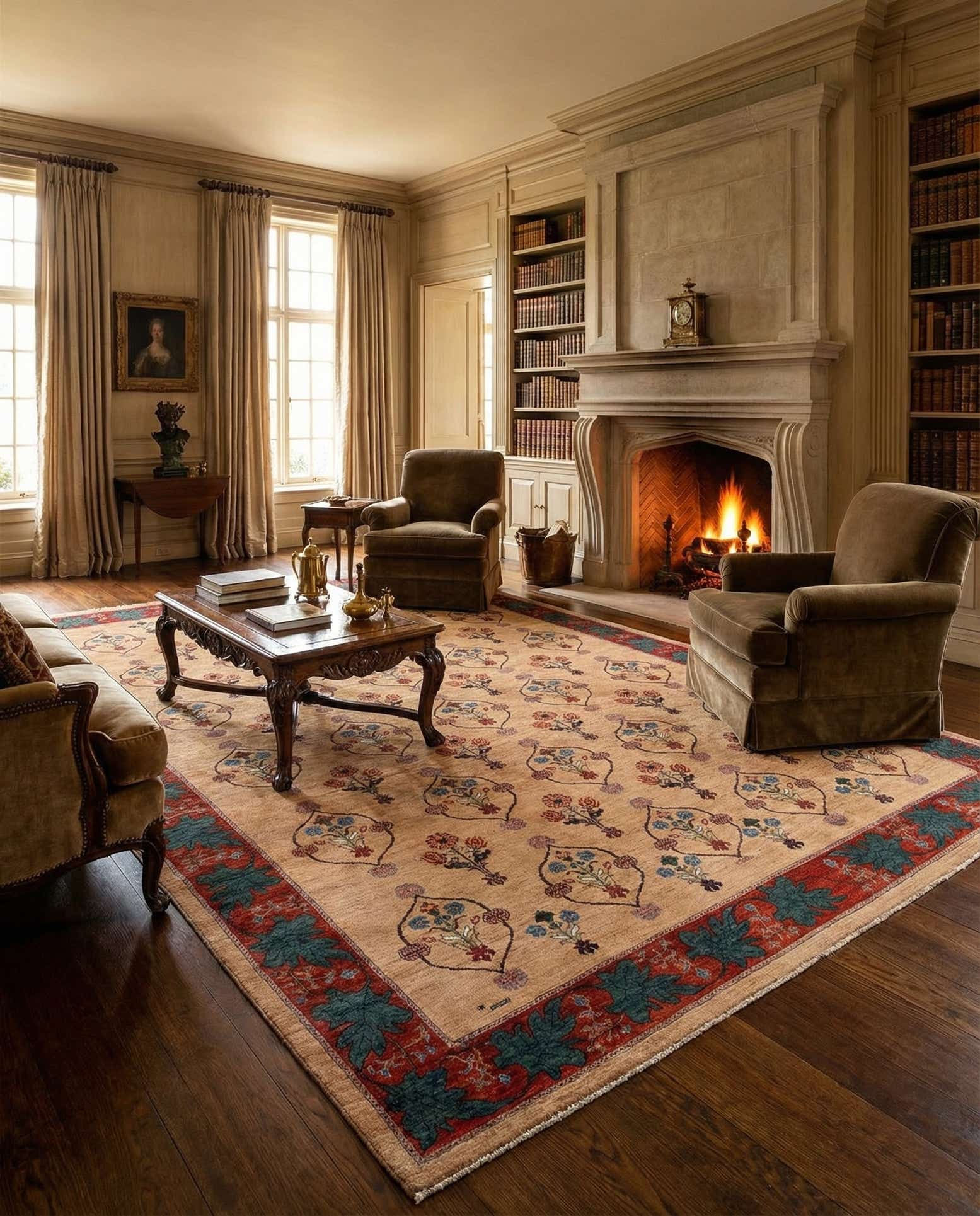 8' 3 x 10' 9 Hand Knotted Luribaft Rug