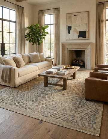 8' 10 x 12' 1 Hand Knotted Darya Wool Rug