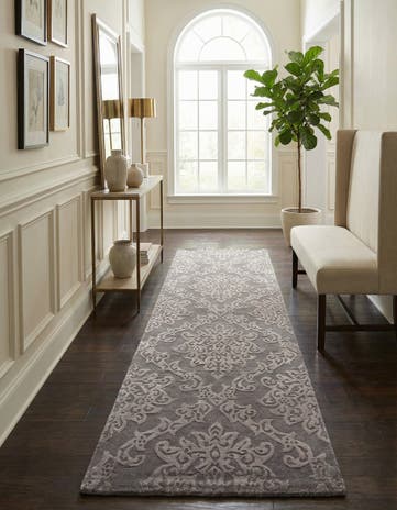 2' 10 x 9' 11 Hand Knotted Darya Wool Runner Rug