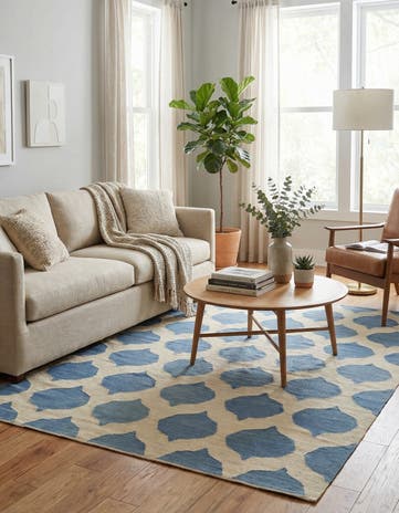5' 10 x 7' 10 Hand Woven Kilim Modern Wool Rug