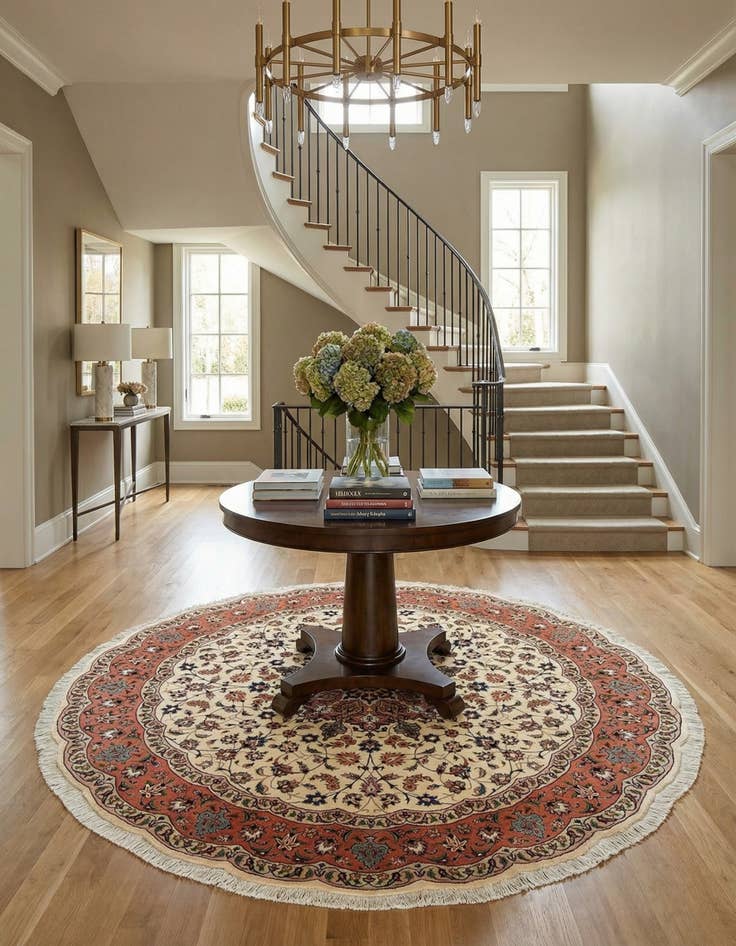 Detail image of 6' 7 x 6' 7 Tabriz Round Rug