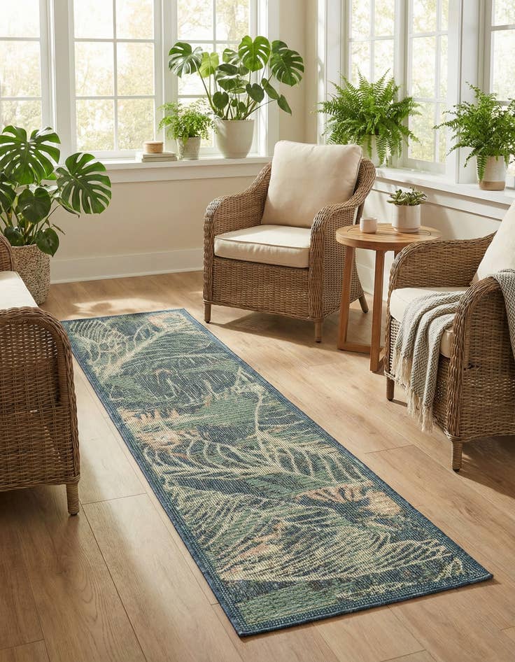 Detail image of 2' x 7' 10  Washable Baja Indoor / Outdoor Runner Rug