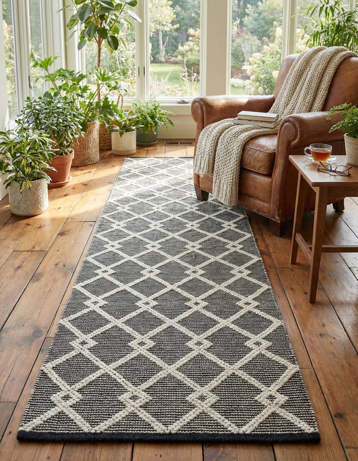 Detail image of  2' 7 x 10'  Hand Knotted Jill Zarin Dorset Runner Rug