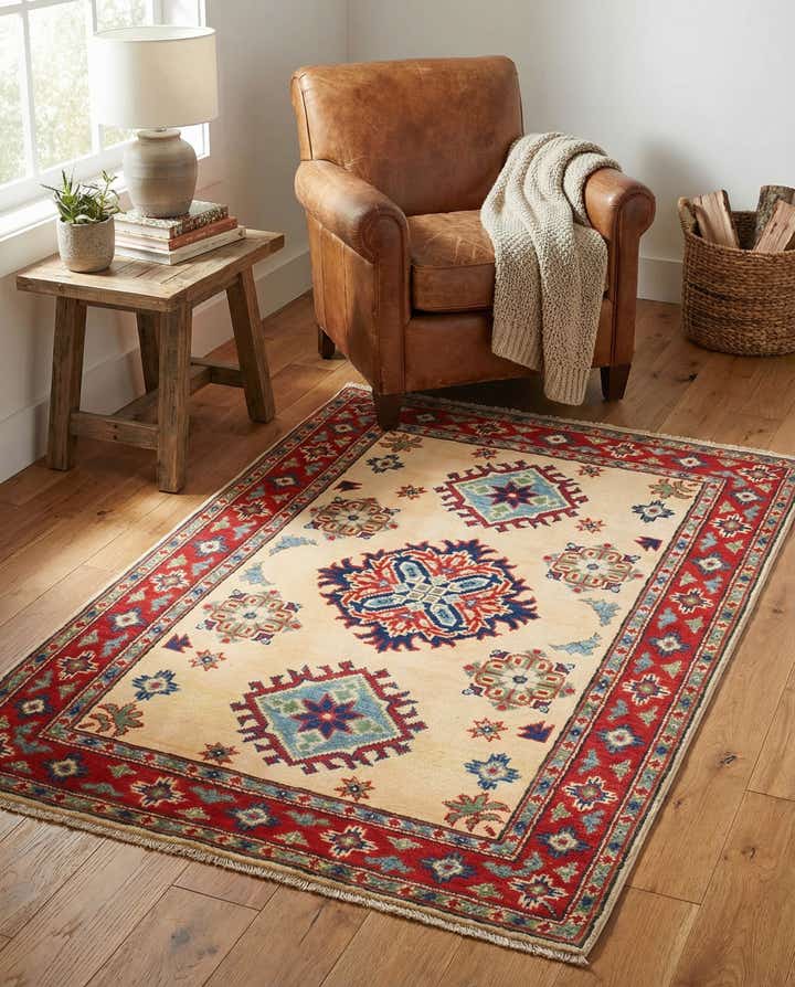 2' 9 x 4' 2 Hand Knotted Kazak Rug