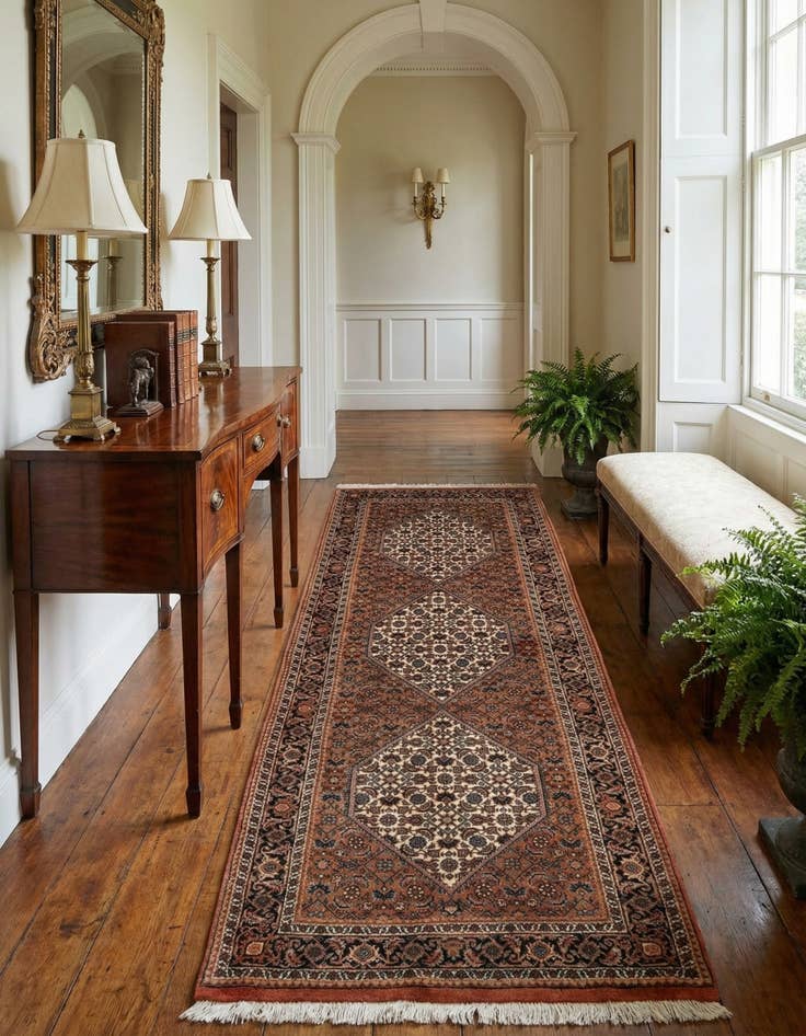 Detail image of 2' 5 x 6' 11 Bidjar Wool Runner Rug