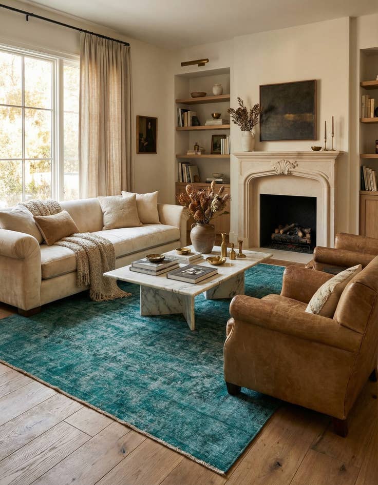 Detail image of 9' 3 x 12' 6  Hand Knotted Ultra Vintage Persian Wool Rug