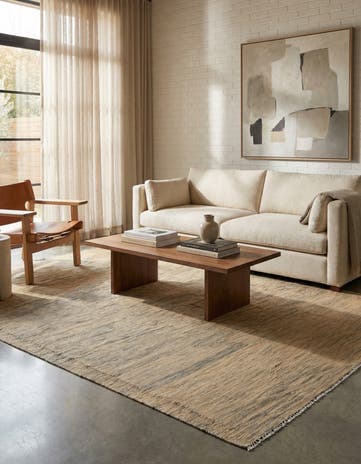 5' 8 x 8' 3 Hand Woven Kilim Modern Wool Rug