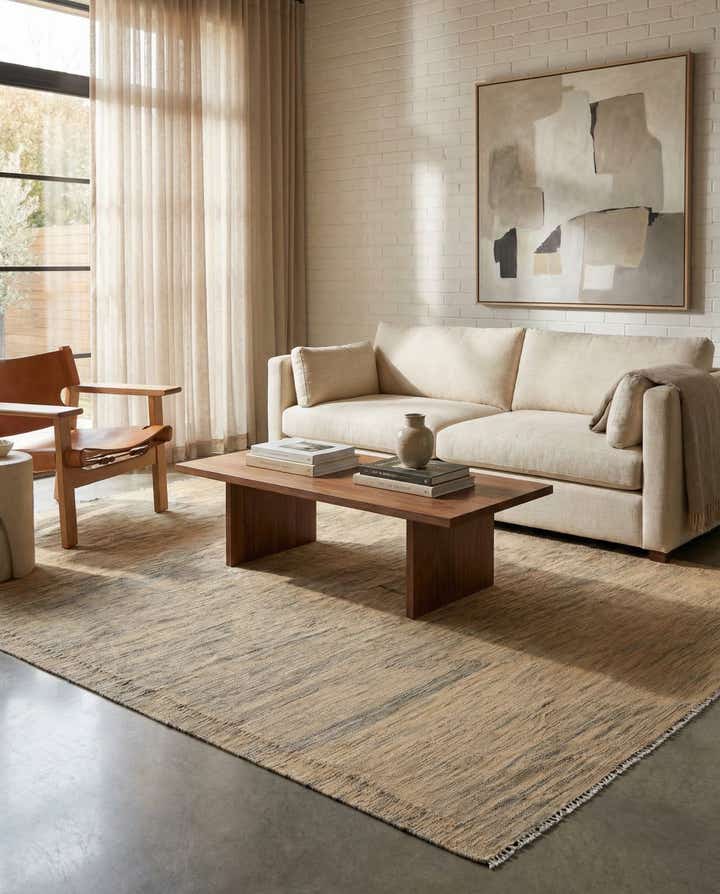 5' 8 x 8' 3 Hand Woven Kilim Modern Wool Rug