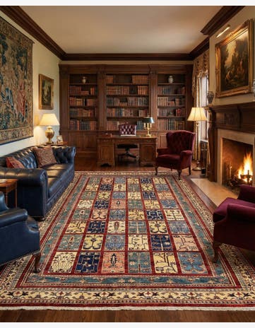 6' 6 x 10' Hand Knotted Ariana Ziegler Rug