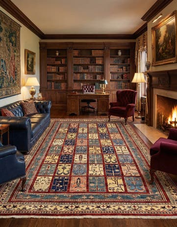 6' 6 x 10' Hand Knotted Ariana Ziegler Rug