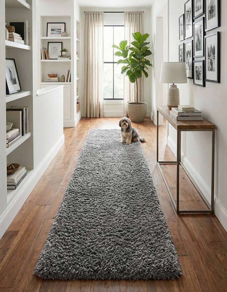 Detail image of  2' 7 x 10' Infinity Shag Runner Rug