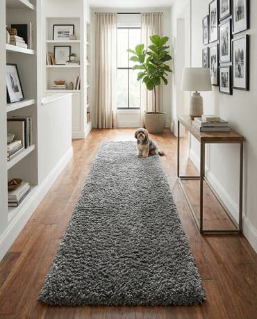  2' 7 x 10' Infinity Shag Runner Rug