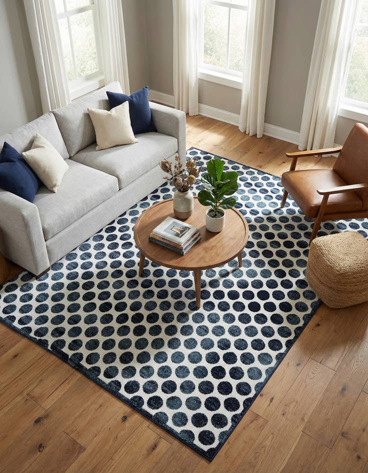 Detail image of 9' x 12' Easy-Clean Sabrina Soto Indoor / Outdoor Rug