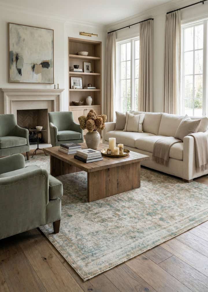 6' 9 x 10' Hand Knotted Ultra Vintage Persian Wool Rug