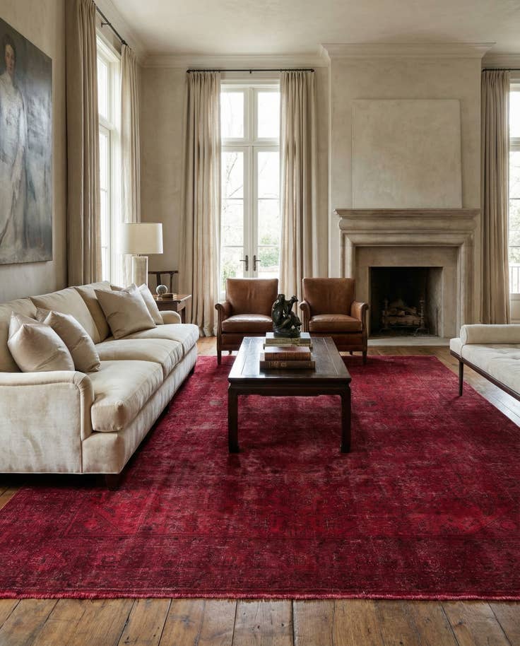 Detail image of 9' 9 x 12' 10 Hand Knotted Ultra Vintage Persian Wool Rug