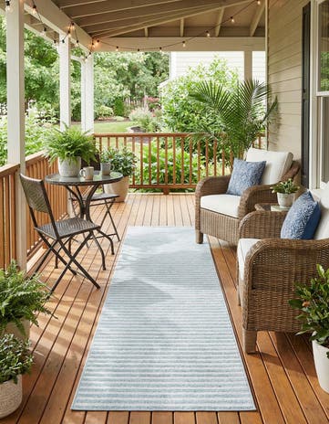 2' 7 x 12' Easy-Clean Sabrina Soto Indoor / Outdoor Runner Rug