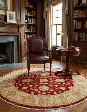 4' 10 x 4' 11 Kaizar Wool Round Rug