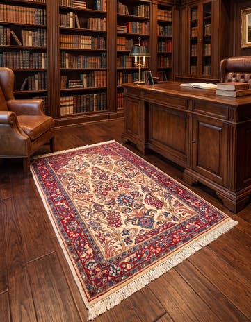3' 5 x 5' 5 Kashan Wool Rug