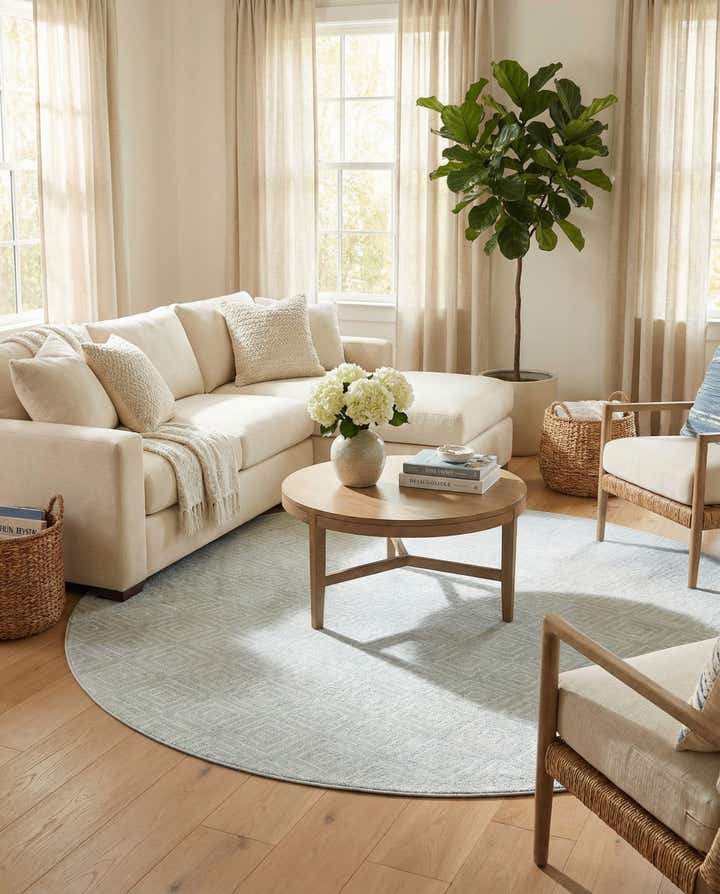10' x 10' Easy-Clean Sabrina Soto Indoor / Outdoor Round Rug