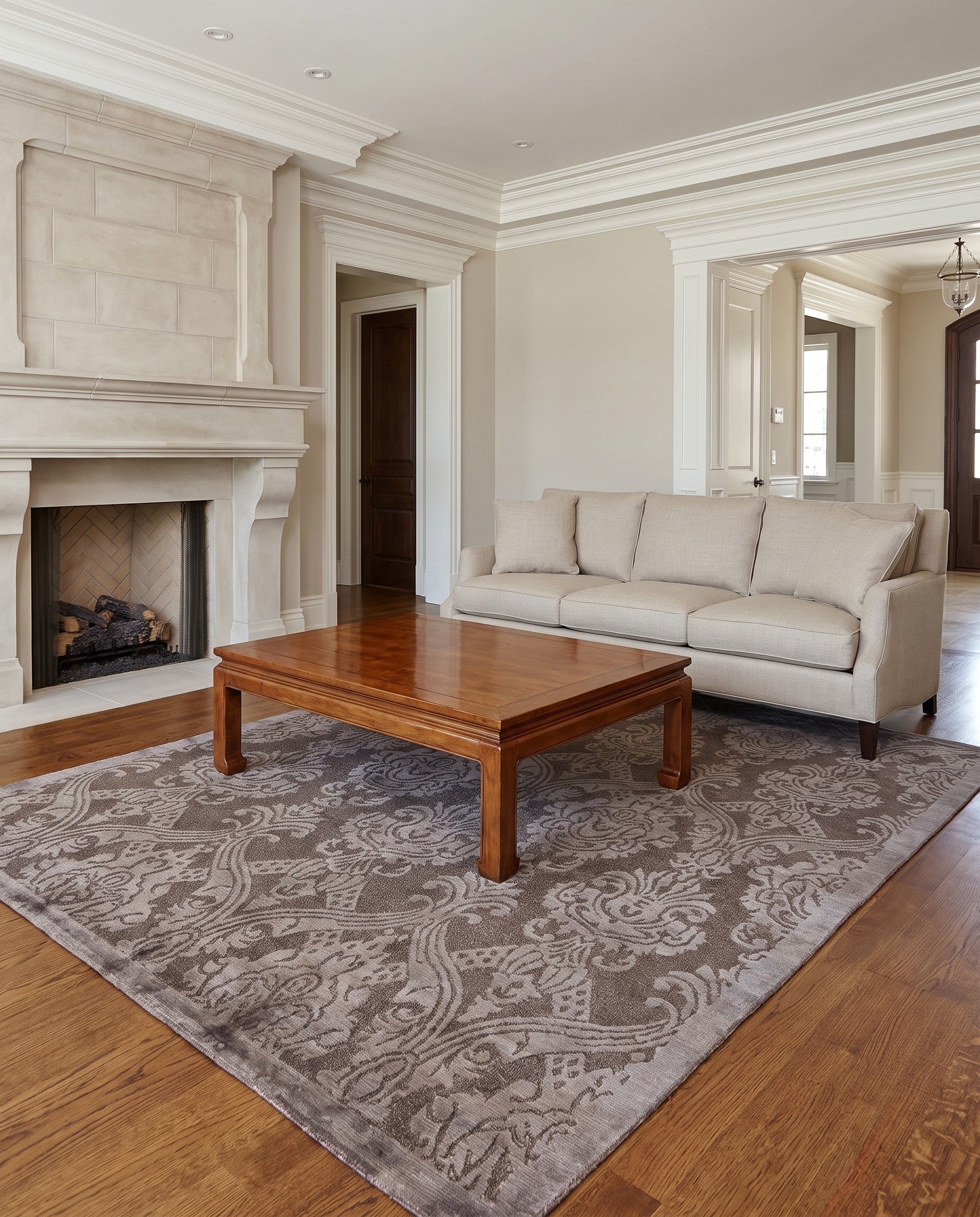 5' 9 x 8' Hand Knotted Darya Wool Rug