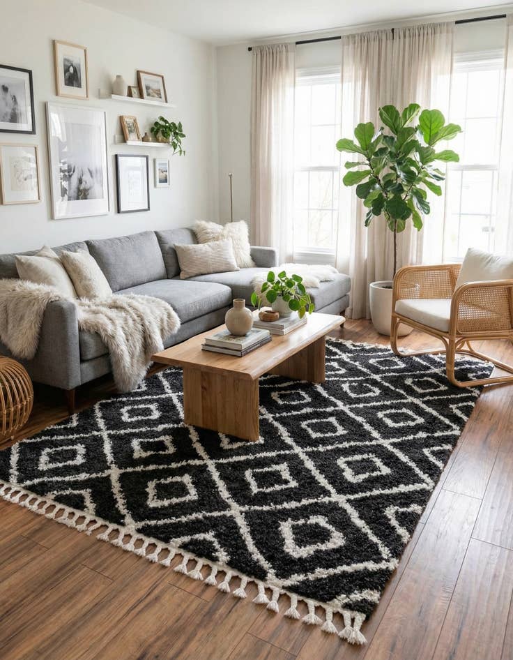 Detail image of 9' x 12' Lagom Shag Rug