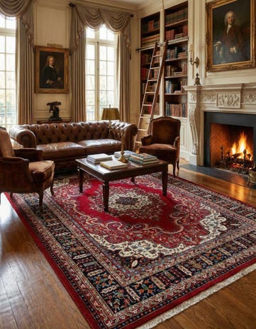 7' x 10' 2 Hand Knotted Bidjar Wool Rug