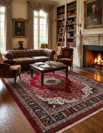 7' x 10' 2 Hand Knotted Bidjar Wool Rug
