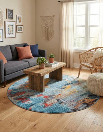 Jill Zarin Downtown Tribeca Round Rug