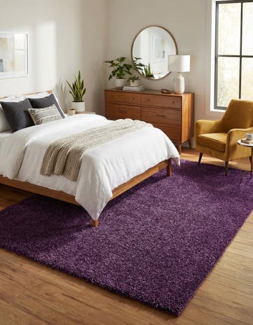 5' 3 x 7' 7 Solid Frieze Rug