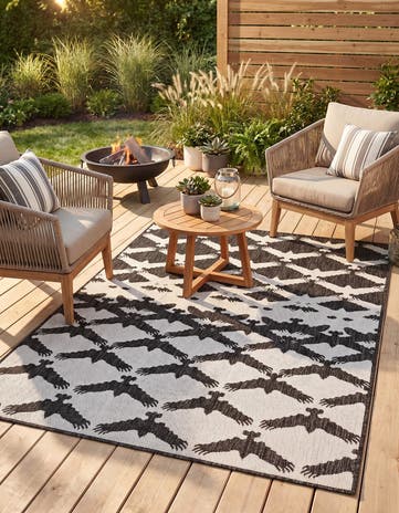 4' x 6' Easy-Clean Modern Indoor / Outdoor Rug