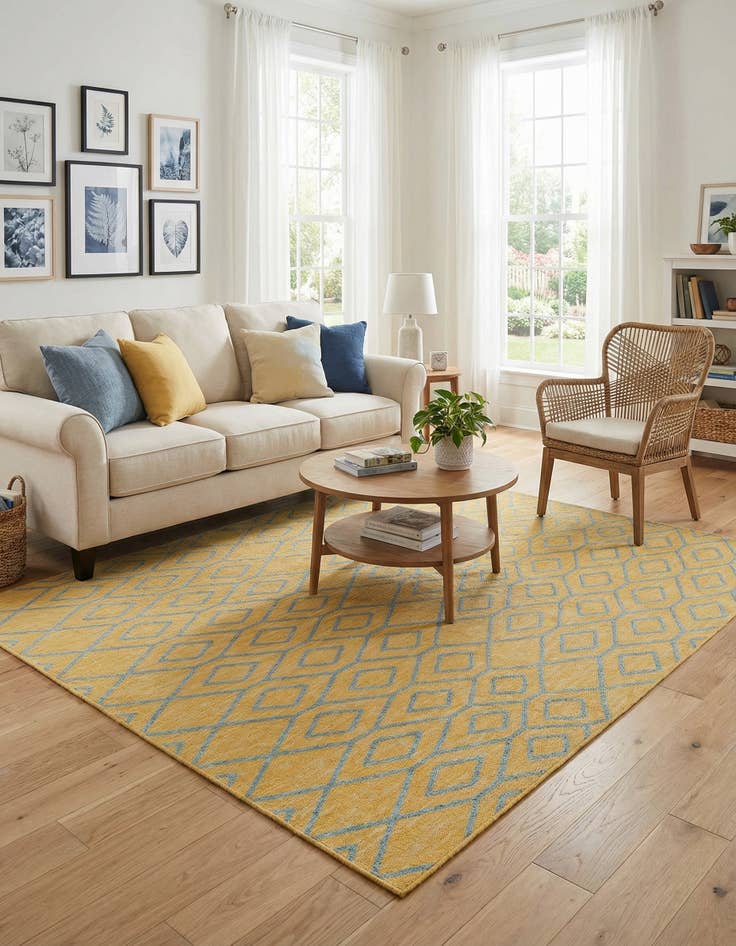 Detail image of 7' 10 x 7' 10  Washable Jill Zarin Turks and Caicos Indoor / Outdoor Square Rug