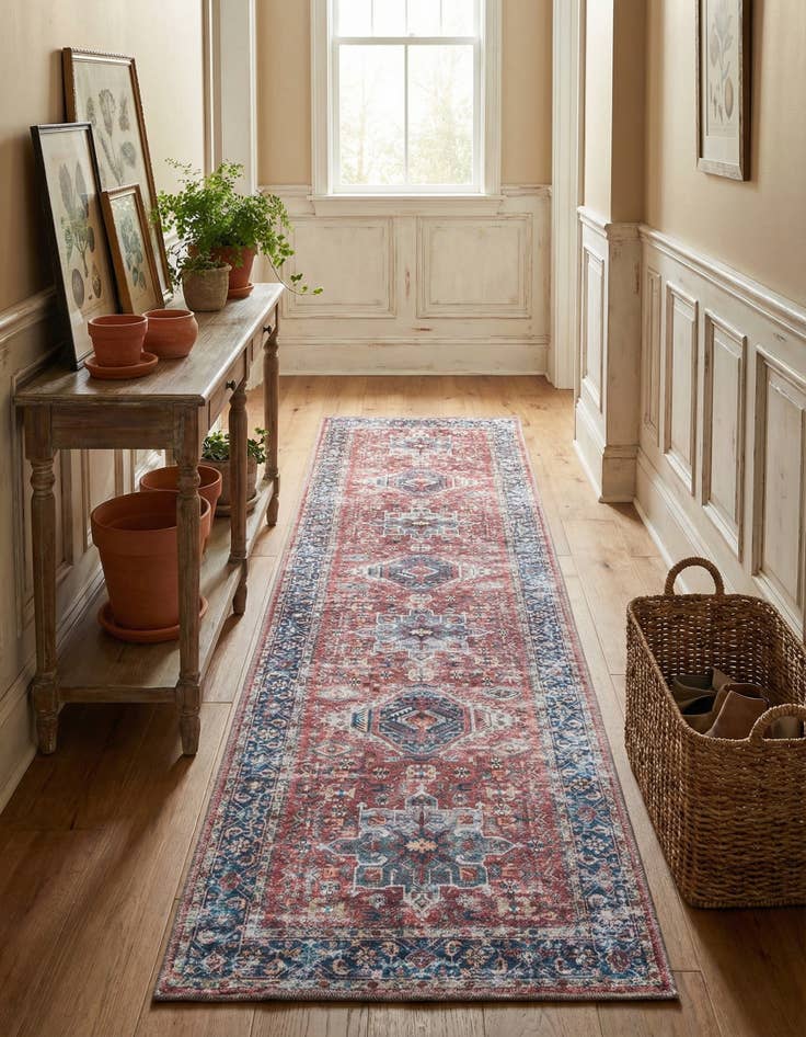 Detail image of  2' x 8'  Washable Yara Runner Rug