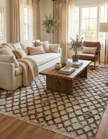 6' 6 x 10' 4 Hand Knotted Darya Wool Rug