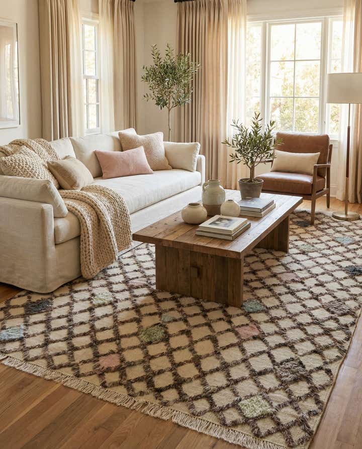 6' 6 x 10' 4 Hand Knotted Darya Wool Rug